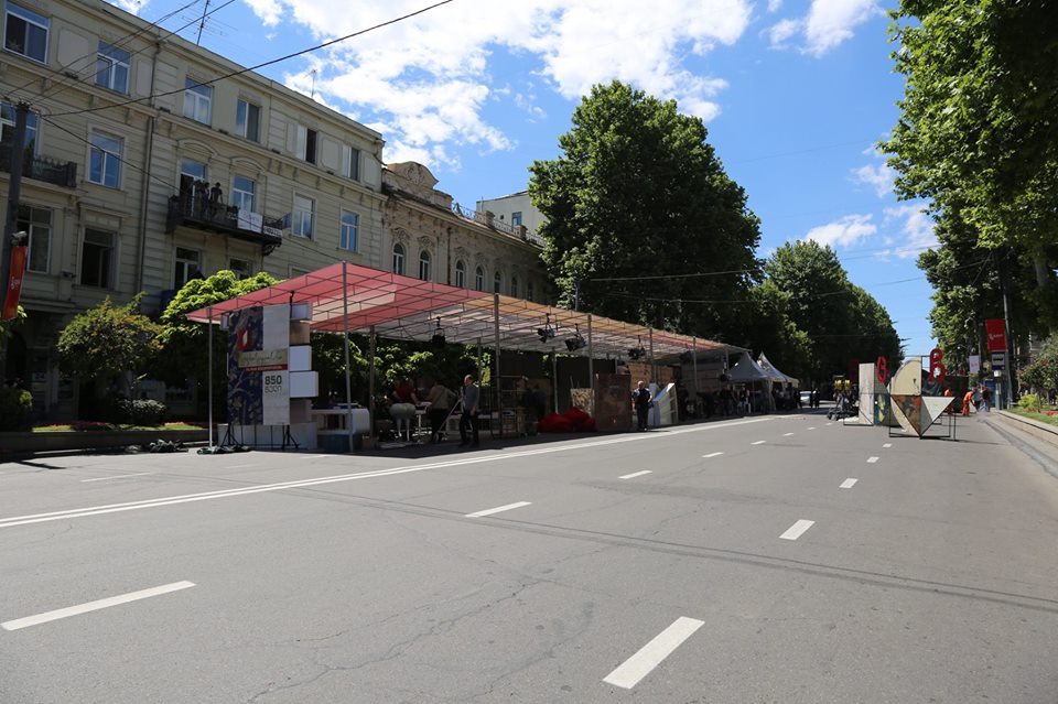 GPB pavilion at Rustaveli Avenue