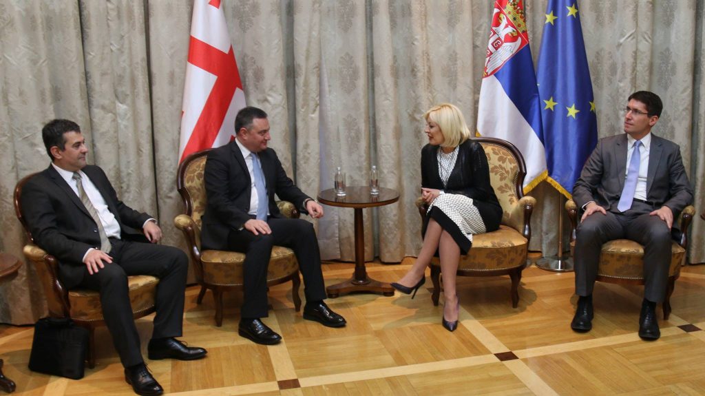 Viktor Dolidze işçi səfərlə Serbiyadadır