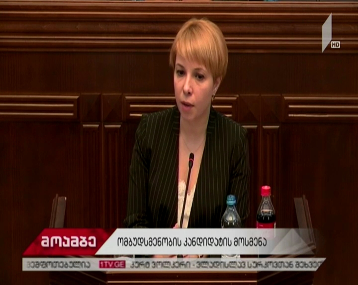 ომბუდსმენობის კანდიდატს, ნინო ლომჯარიას პარლამეტში მოუსმინეს