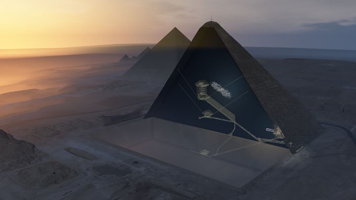 ხეოფსის პირამიდაში უზარმაზარი საიდუმლო სიცარიელე აღმოაჩინეს