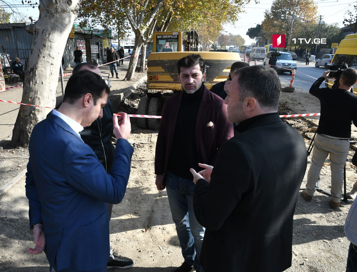 ქეთევან წამებულის ქუჩაზე სანიაღვრე კოლექტორის სარეაბილიტაციო სამუშაოები 5 დეკემბერს დასრულდება
