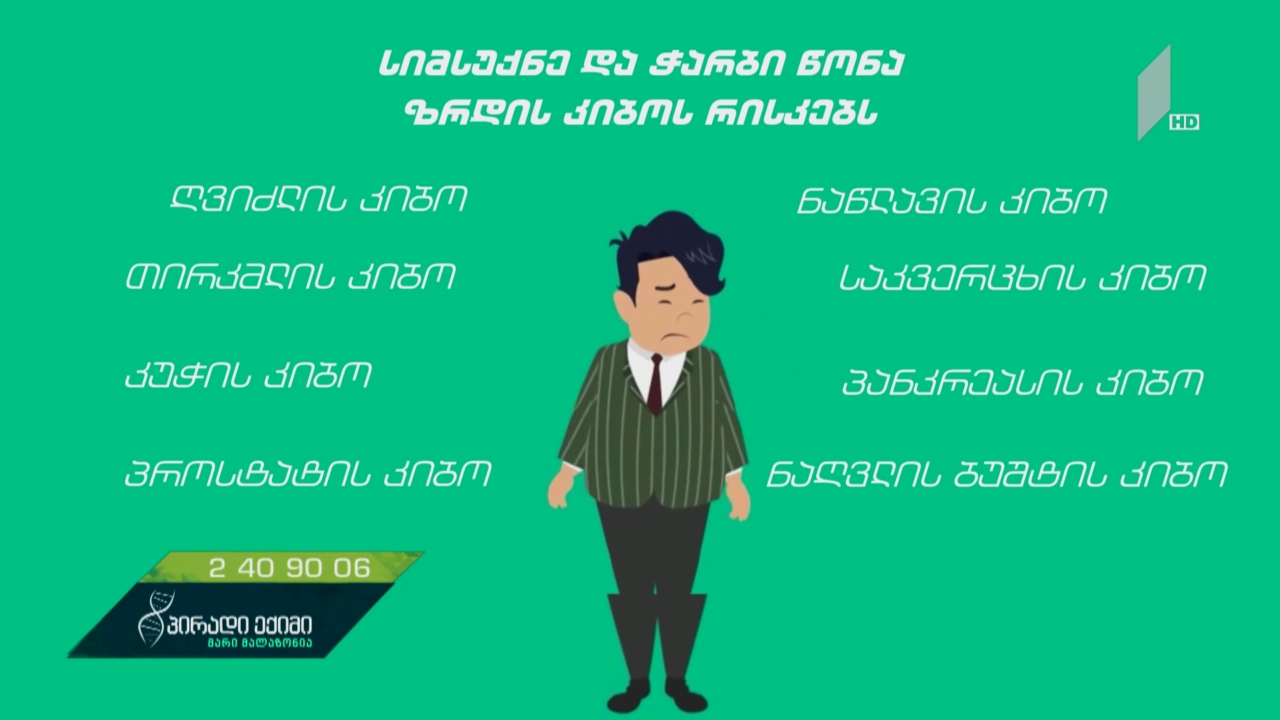 სიმსუქნე და ჭარბი წონა ზრდის კიბოს რისკებს 