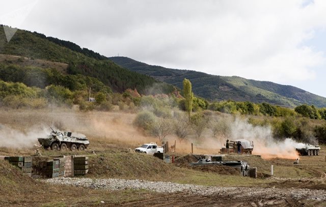ოკუპირებულ ცხინვალში რუსეთის 58-ე არმიის წვრთნები მიმდინარეობს