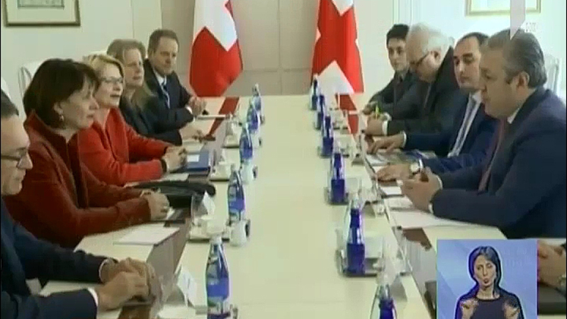 გიორგი კვირიკაშვილმა შვეიცარიის პრეზიდენტს რეფორმების ოთხპუნქტიანი გეგმა გააცნო