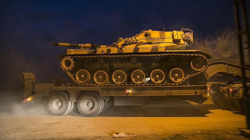 Anadolu - თურქეთმა სირიის საზღვართან სამხედრო ტექნიკა გადაისროლა