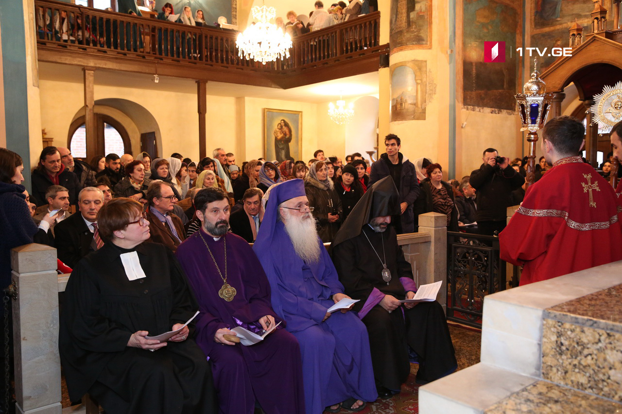 თბილისში, სომეხთა ეპარქიის საკათედრო ტაძარში ეკუმენური ლოცვა ჩატარდა