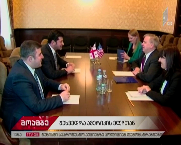 კახა კალაძე ამერიკის შეერთებული შტატების ელჩს შეხვდა