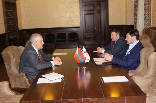 Վրաստանում ՀՀ դեսպան Ռուբեն Սադոյանը հանդիպել է Կախա Կալաձեին