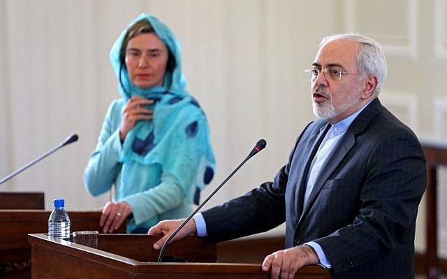 ირანის საგარეო საქმეთა მინისტრი ევროპელ კოლეგებთან შეხვედრას მართავს