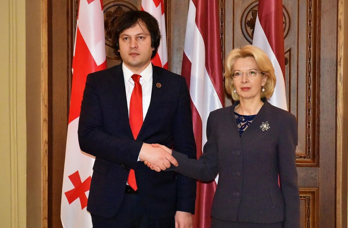ირაკლი კობახიძე ლატვიის რესპუბლიკის სეიმის თავმჯდომარეს შეხვდა