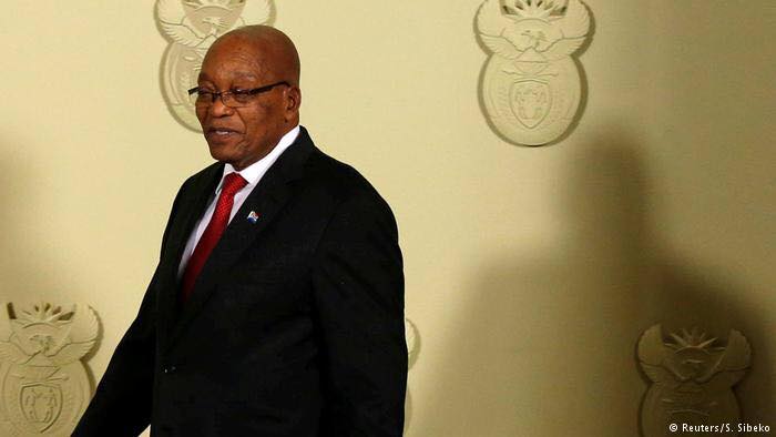 სამხრეთ აფრიკის პრეზიდენტმა დაუყოვნებლივი გადადგომის შესახებ განაცხადა