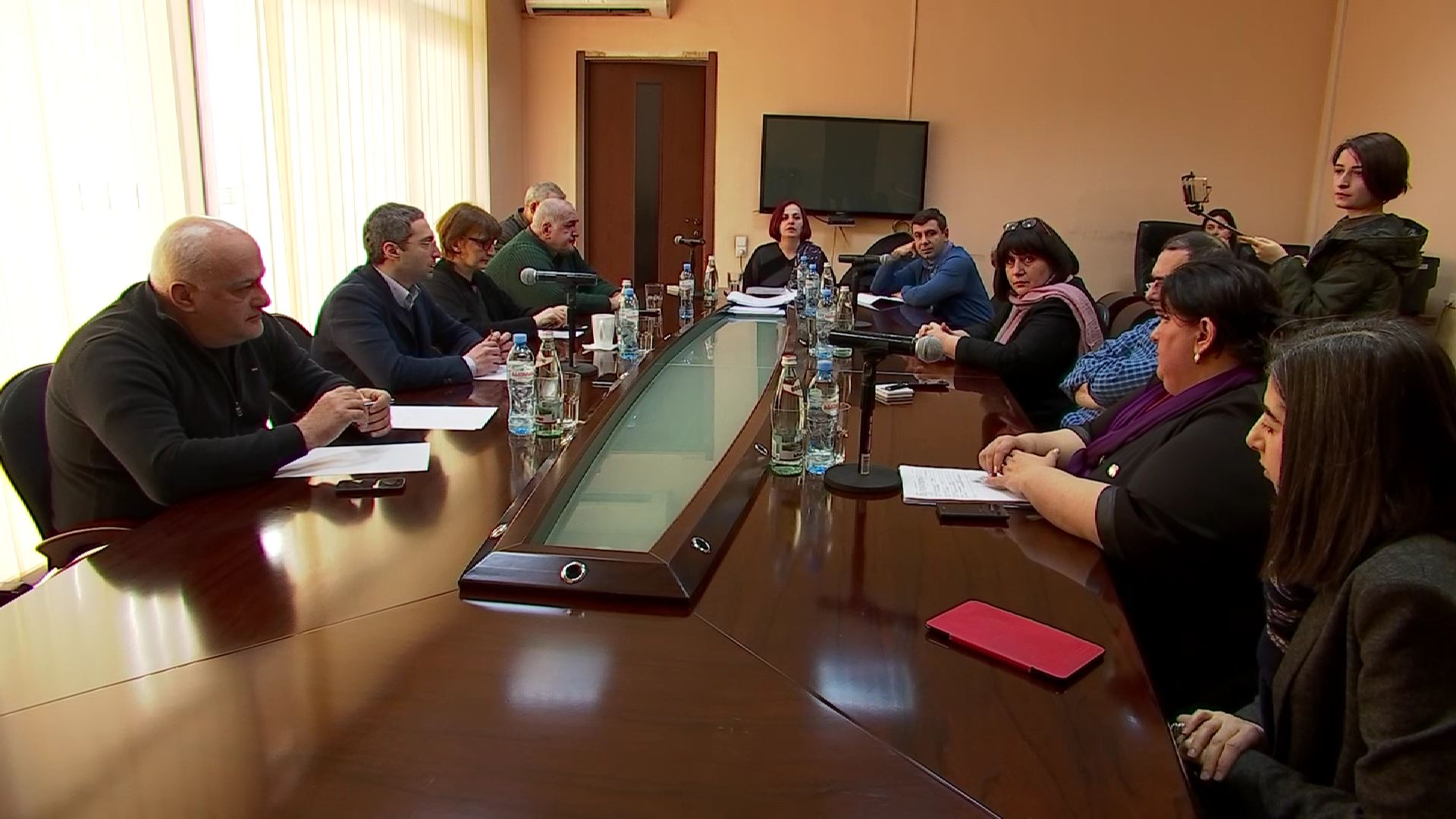 საზოგადოებრივი მაუწყებლის სამეურვეო საბჭოს შეხვედრა ლელა გაფრინდაშვილთან - 6 თებერვალი, 2018