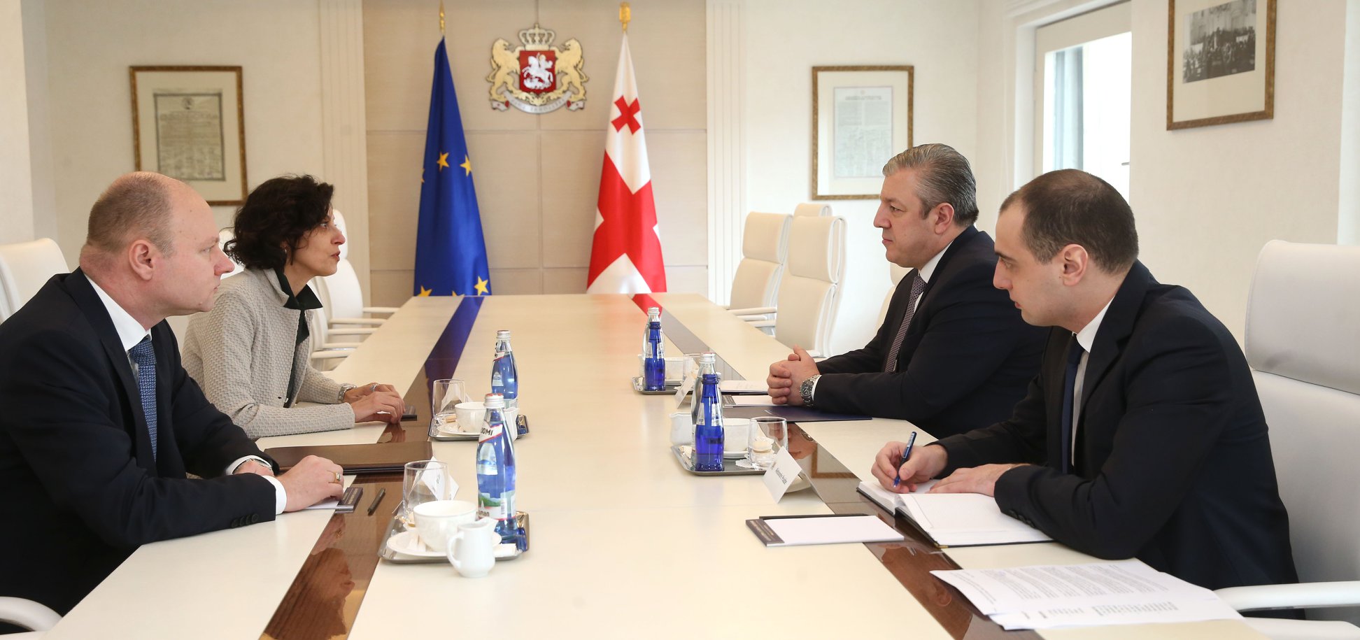 გიორგი კვირიკაშვილი საქართველოში ნატო-ს სამეკავშირეო ოფისის ახალ ხელმძღვანელს, როზარია პულისის შეხვდა