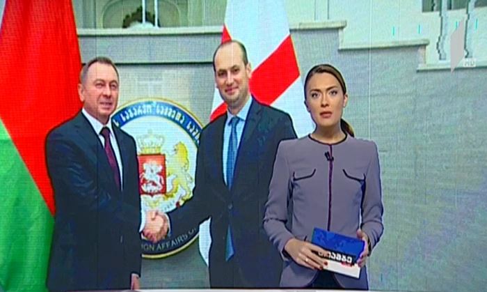 მიხეილ ჯანელიძემ ბელარუსის საგარეო საქმეთა მინისტრი მიიღო