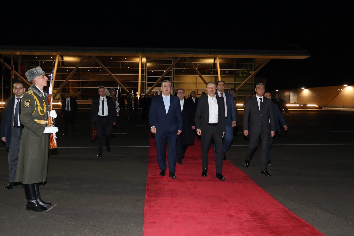 გიორგი კვირიკაშვილის ოფიციალური ვიზიტი სომხეთში დასრულდა