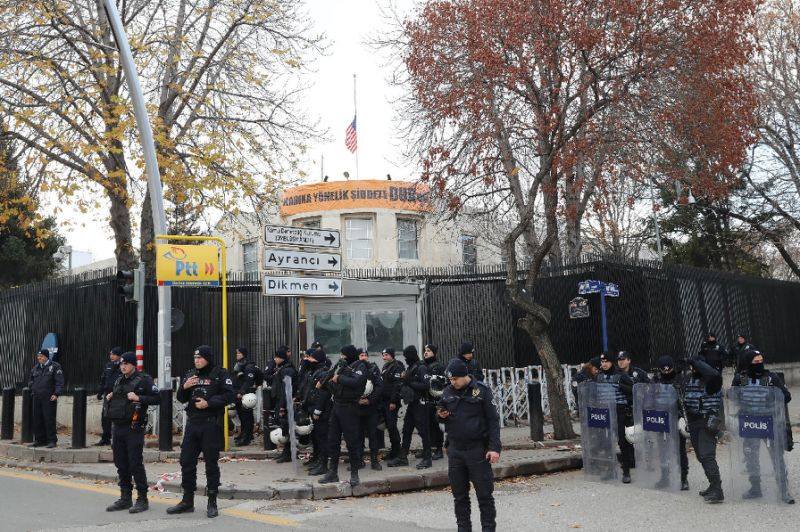 ABŞ-ın Ankaradaki səfirliyi, təhlükəsizlik tədbirlərinə görə, bu gün işləməyəcək