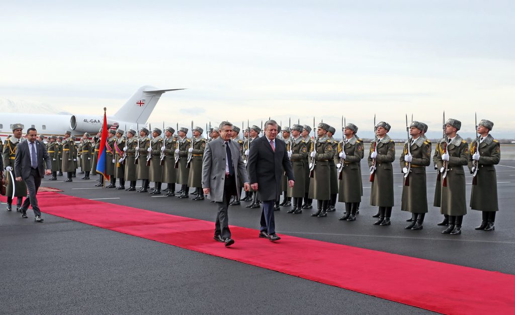 სომხეთში გიორგი კვირიკაშვილის ოფიციალური ვიზიტი დაიწყო