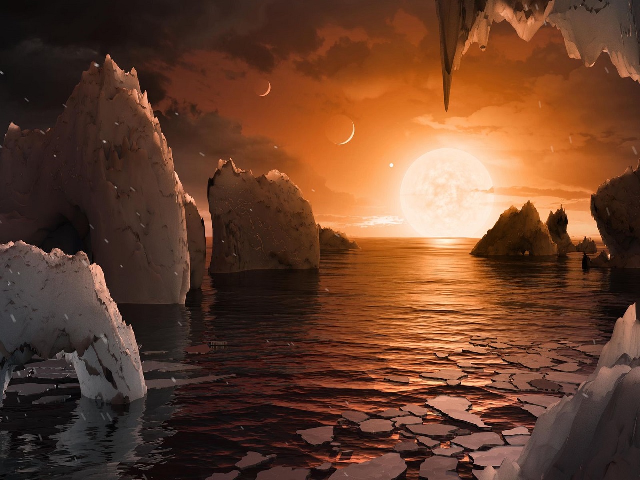 TRAPPIST-1-ის პლანეტებზე ზედმეტად ბევრი წყალია იმისათვის, რათა სიცოცხლე არსებობდეს