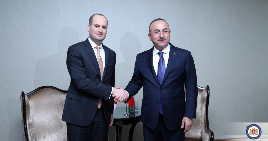 მიხეილ ჯანელიძე თურქეთის საგარეო საქმეთა მინისტრს შეხვდა