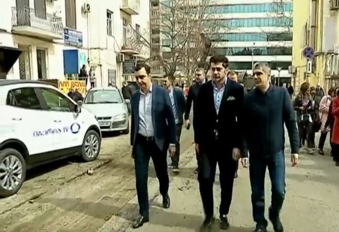 კახა კალაძემ ქუთათელის ქუჩაზე მიმდინარე სარეაბილიტაციო სამუშაოები დაათვალიერა
