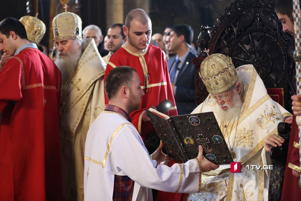 ხარების დღესასწაულის საღმრთო ლიტურგია სიონის ტაძარში [ფოტო]