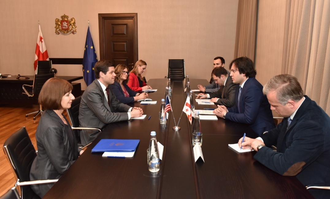 ირაკლი კობახიძე ევროპისა და ევრაზიის საკითხებში აშშ-ის სახელმწიფო მდივნის მოადგილეს ვეს მიტჩელს შეხვდა