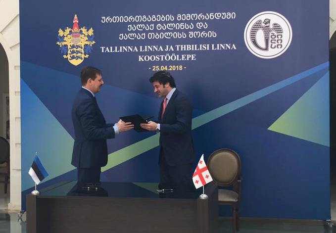 კახა კალაძემ და ტალინის მერმა, ტაავი აასმა ურთიერთგაგების მემორანდუმს მოაწერეს ხელი