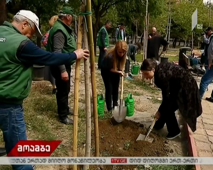 დედაქალაქში გამწვანების აქცია გაიმართა