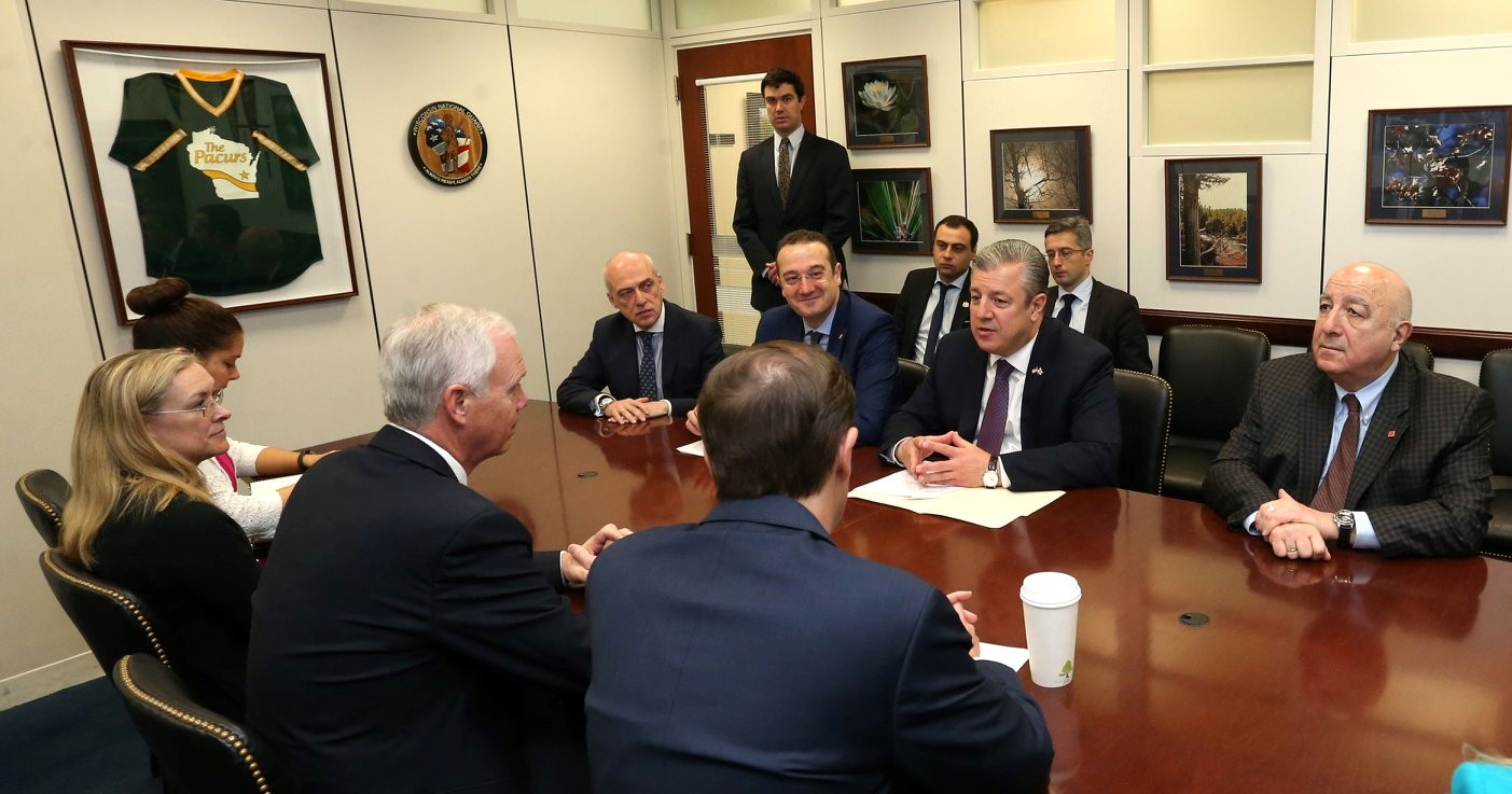 გიორგი კვირიკაშვილთან შეხვედრაზე სენატორებმა რონ ჯონსონმა და კრის მერფიმ საქართველოს მიერ მიღწეული პროგრესი აღნიშნეს