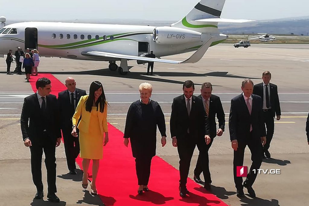 Lithuanian President arrives in Georgia