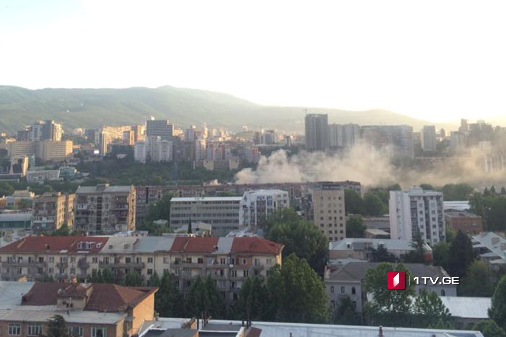 ელიავას ბაზრობაზე ხანძარია