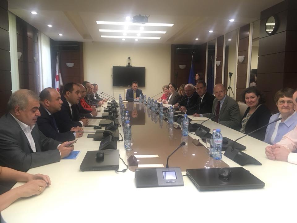 იუსტიციის უმაღლესი საბჭოს მდივანი და საბჭოს წევრები ამერიკელ მოსამართლეებს შეხვდნენ