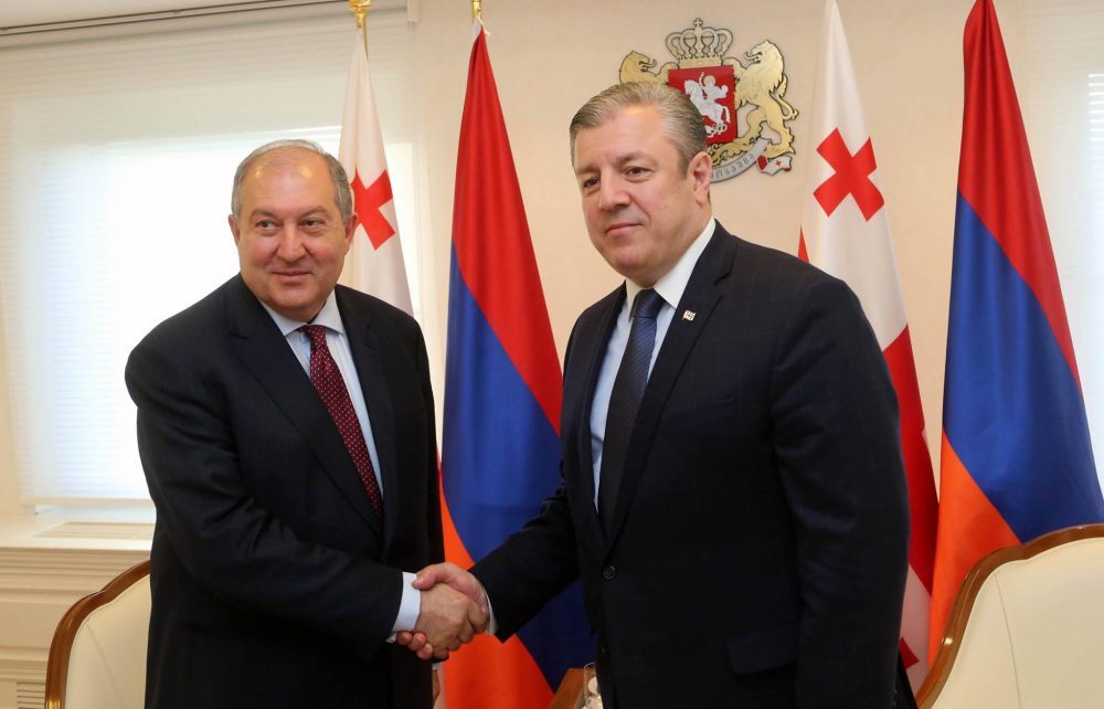 გიორგი კვირიკაშვილი სომხეთის პრეზიდენტს შეხვდა