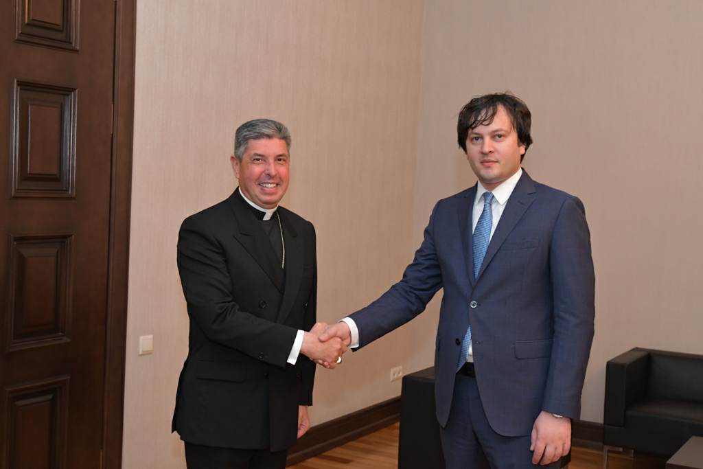 ირაკლი კობახიძე წმინდა საყდრის საგანგებო და სრულუფლებიან ელჩს შეხვდა