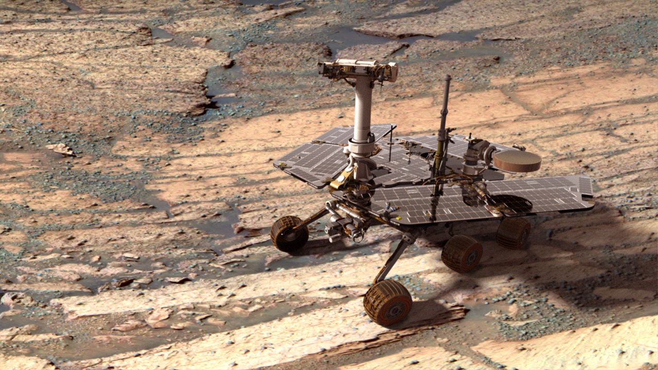 NASA-ს მარსმავალი Opportunity წითელ პლანეტაზე ქვიშის მძვინვარე შტორმს ებრძვის