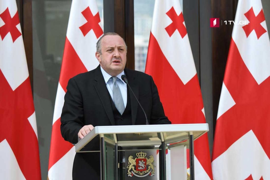 Георгий Маргвелашвили поздравляет президента Армении с Днем независимости