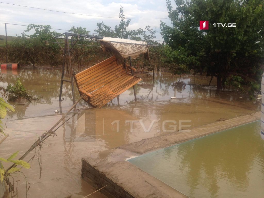 Several houses flooded in Gardabani municipality