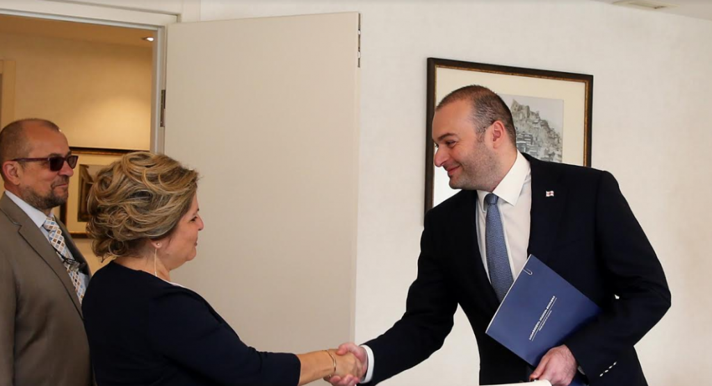 მამუკა ბახტაძე ბულგარეთის ელჩს შეხვდა