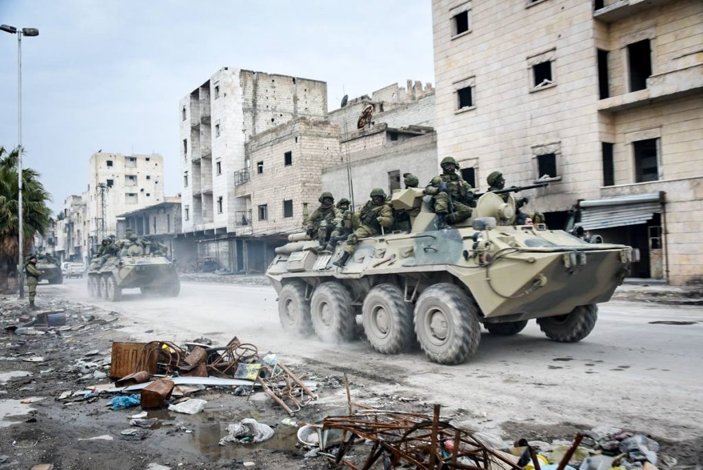 ტელეკომპანია „დოჟდის“ ინფორმაციით, სირიაში რუსული კერძო სამხედრო კომპანიების მებრძოლები იმყოფებიან