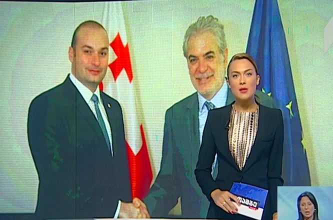 მამუკა ბახტაძე ევროკომისარს შეხვდა