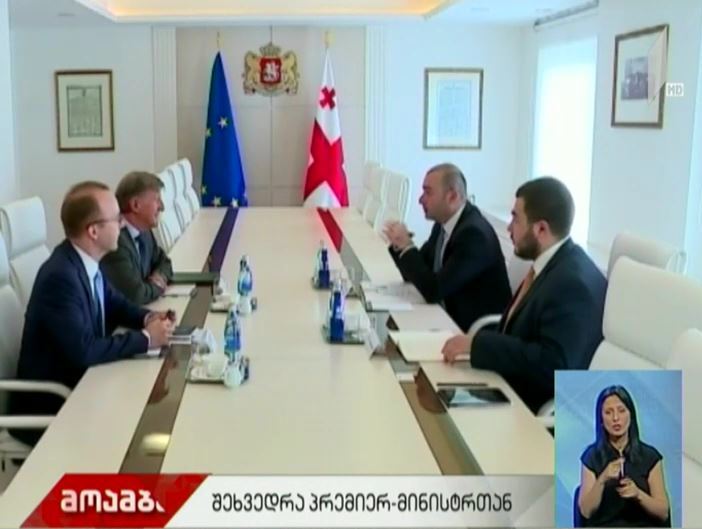 პრემიერ-მინისტრი ევროკავშირის ელჩს საქართველოში, იანოშ ჰერმანს შეხვდა