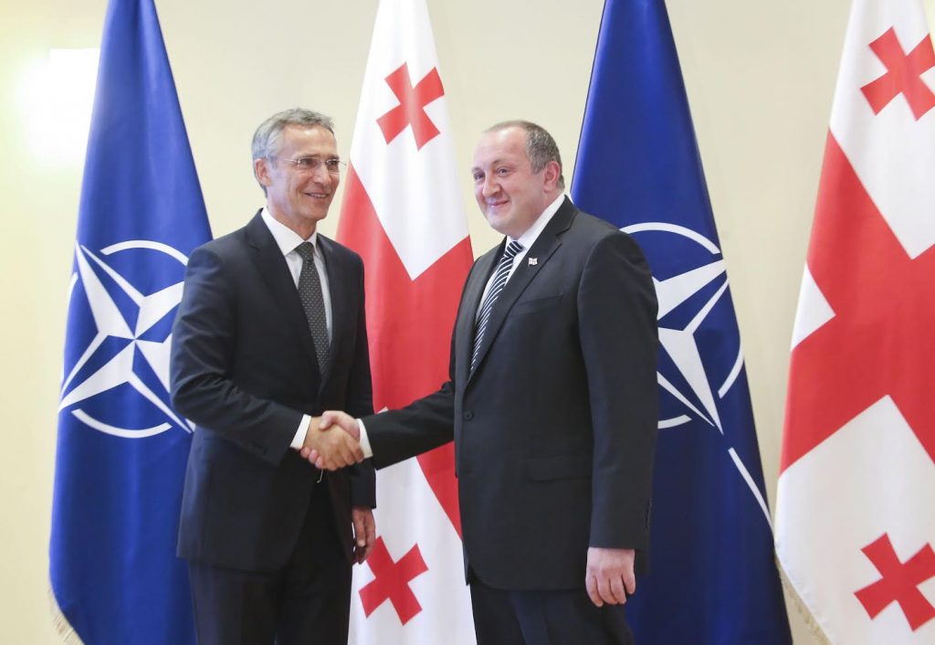 საქართველოს პრეზიდენტი დღეს ნატო-ს გენერალურ მდივანს შეხვდება