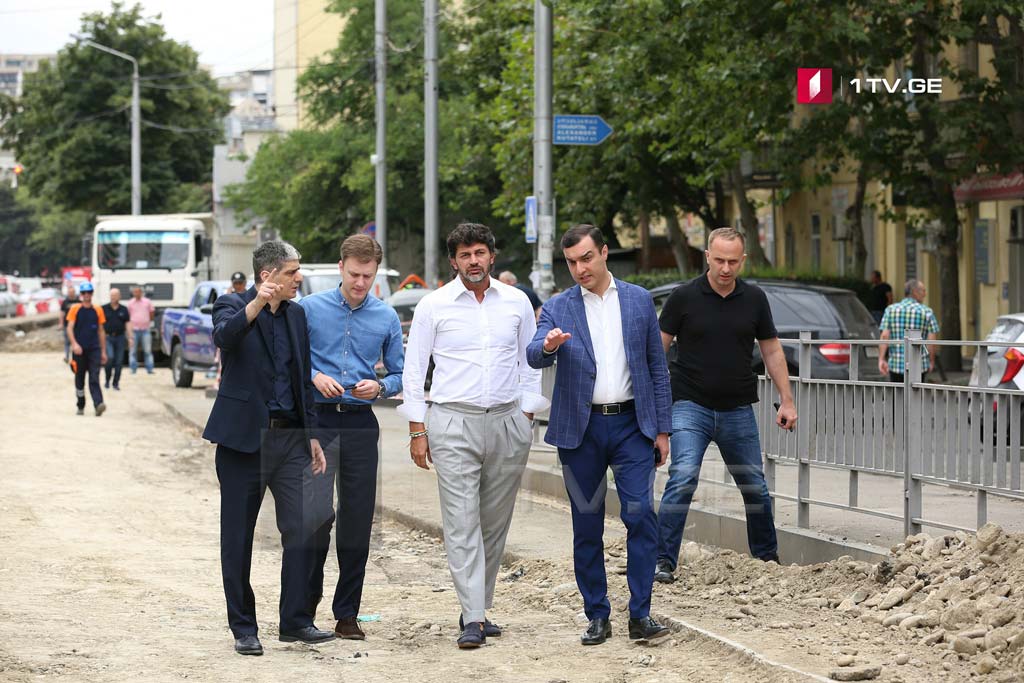 კახა კალაძე შარტავას ქუჩის სარეაბილიტაციო სამუშაოებს გაეცნო