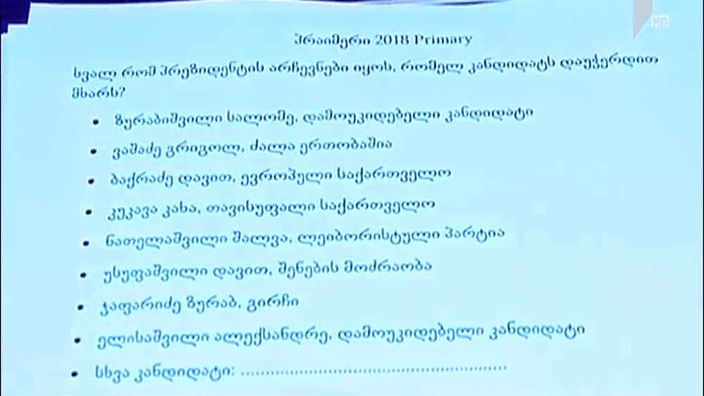წინასაარჩევო აქტივობა