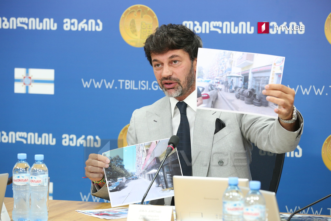 ელიავას ბაზრობის მიმდებარე ტერიტორიაზე ტროტუარები მოწესრიგდა