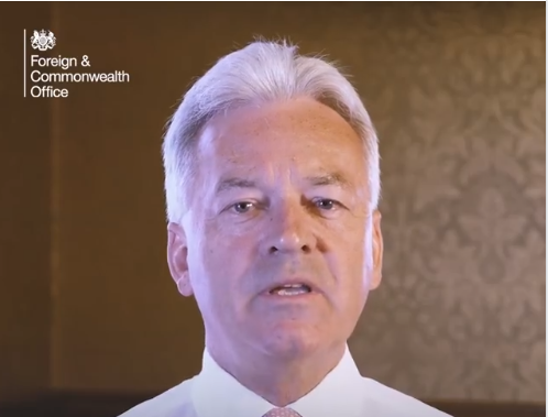 ბრიტანეთის საელჩო ალან დუნკანის ვიდეომიმართვას ავრცელებს - მოვუწოდებთ რუსეთს, შეასრულოს ექვსპუნქტიანი შეთანხმების ვალდებულებები