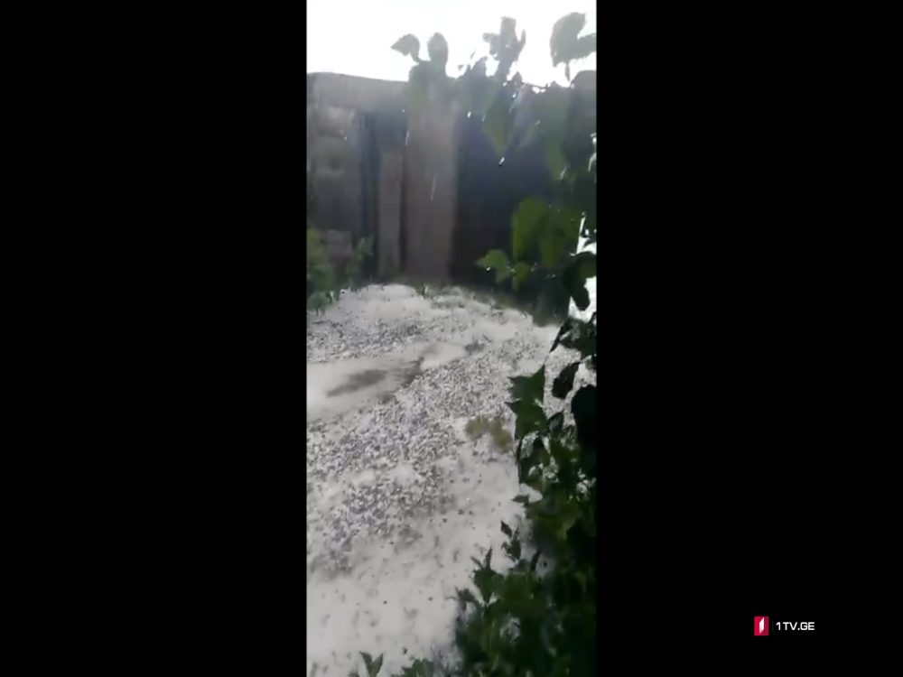 ნინოწმინდაში ძლიერი წვიმისა და სეტყვის შედეგად ქუჩები დაიტბორა