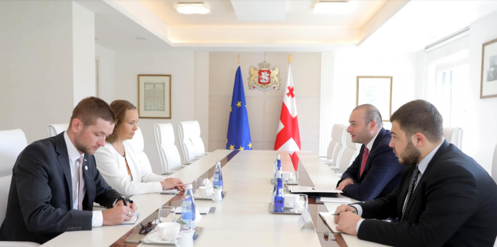 მამუკა ბახტაძე ესტონეთის ელჩს შეხვდა 