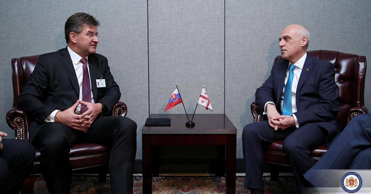 დავით ზალკალიანმა სლოვაკეთის საგარეო საქმეთა მინისტრთან შეხვედრა გამართა