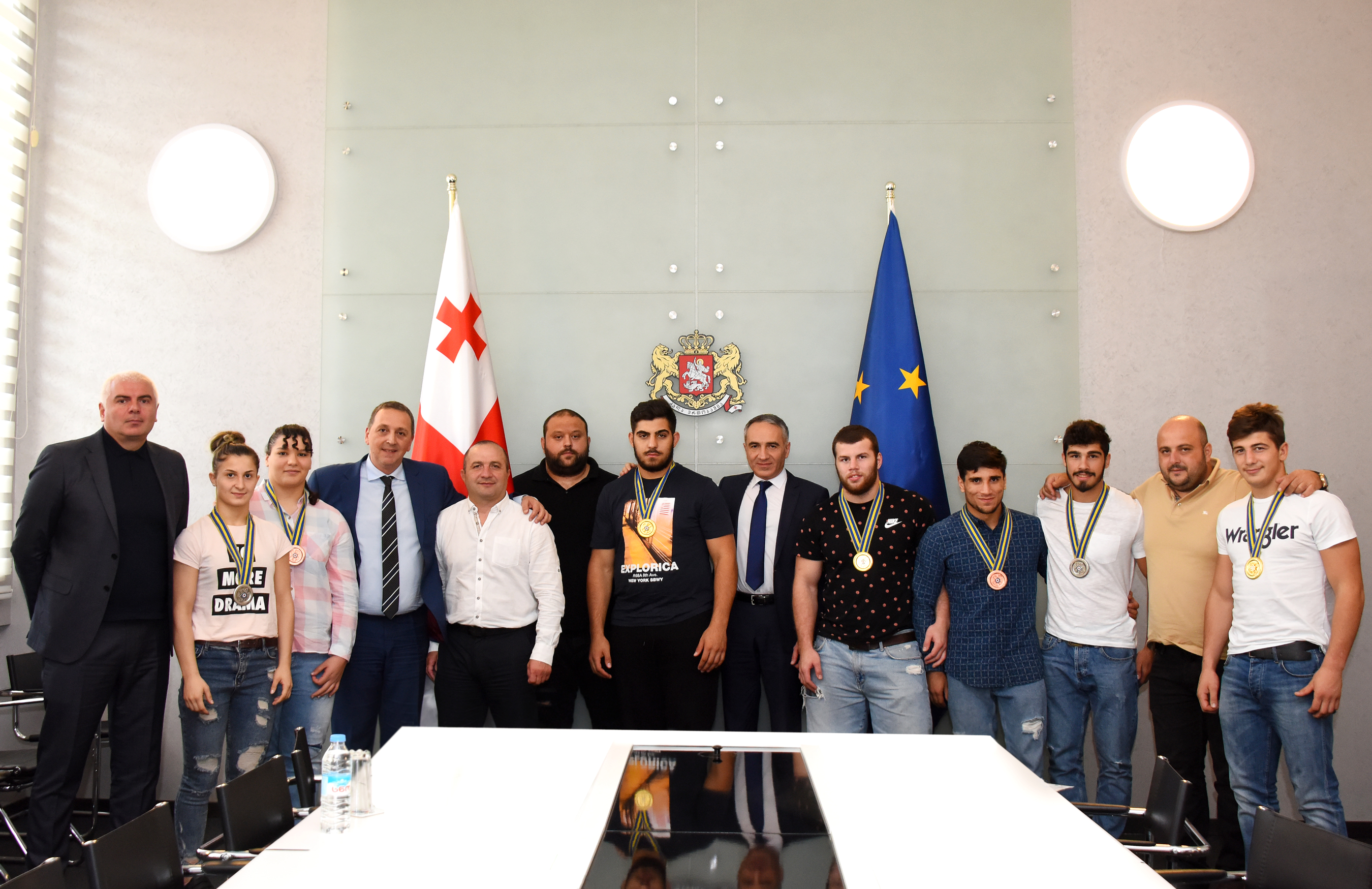მიხეილ ბატიაშვილმა ძიუდოში ევროპის ახალგაზრდული ჩემპიონატის ტრიუმფატორებს უმასპინძლა